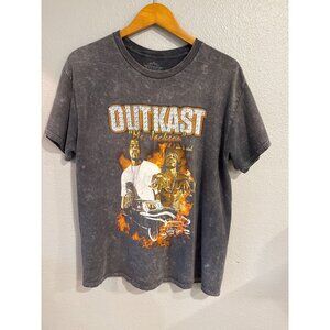 Outkast Ms Jackson Graphic T-Shirt Mens Large Gray Acid Wash Rap Tee L